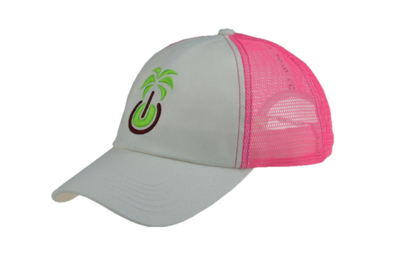 Custom 6 Panels Cotton Fashion Sun Visor Embroidery Baseball Hats Low Profile Snapback Trucker Mesh Hat