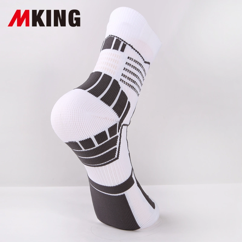 Thick Padded Hiking Crew Sock Cushioned Basketball Dri-Fit Athletic Compression Sports Nylon Training Socks