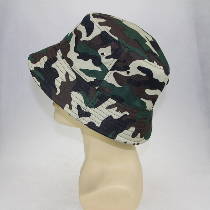 Cool Colorful with Rope Simple Fashion Cotton Camo Bucket Hats