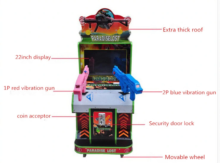 Indoor Adult Shooting Gun Redemption Lottery Game Video Game Machine