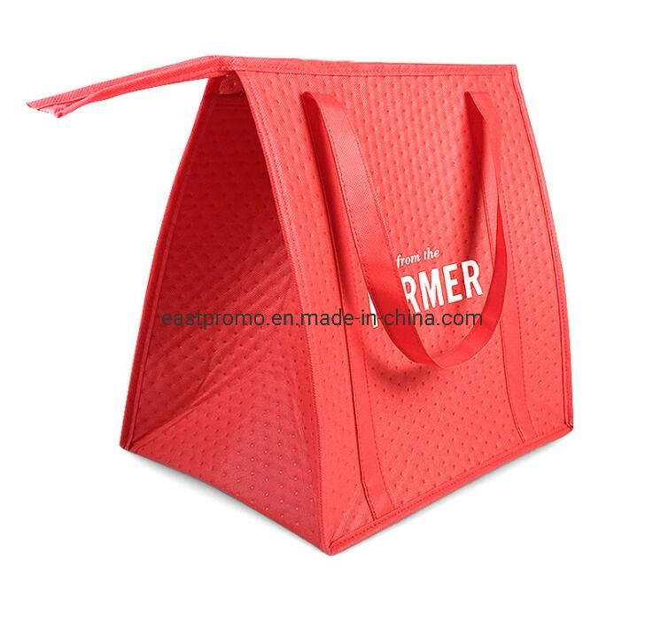 Customized Non Woven Cooler Bag Cooler Tote Lunch Bag Shcool Picnic Bag Manufacturer
