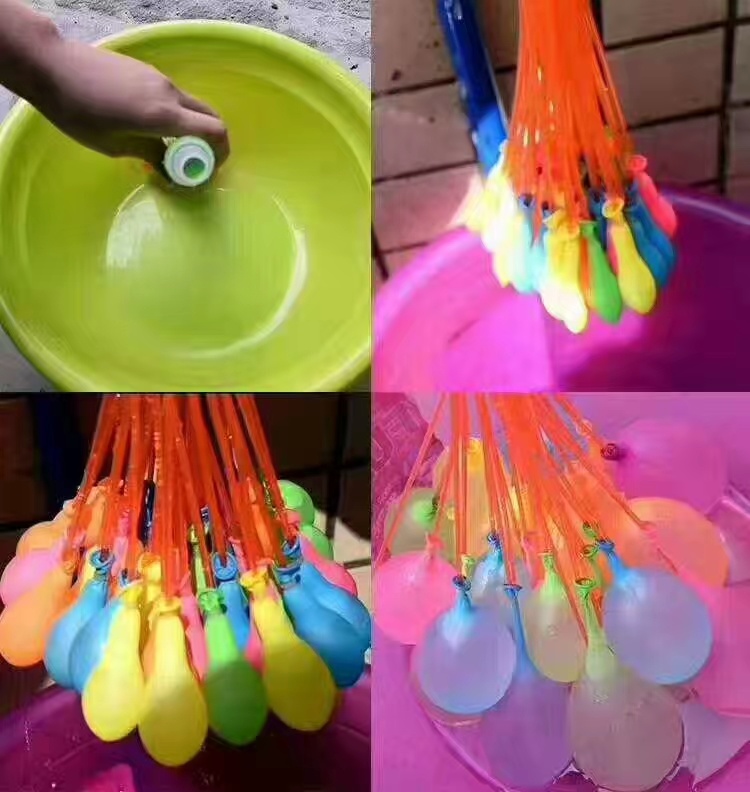 Environmentally Friendly Super Fast Fill Inflatable Latex Water Balloon for Summer Kids Toys