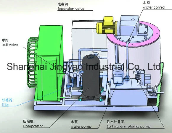 Ice Flake Evaporator Flake Ice Generator Flake Ice Drum