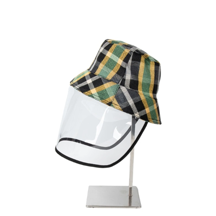 Summer 2020 Fisherman Hats Plastic Face Shield Custom Sun Protective Bucket Hat with Custom Logo