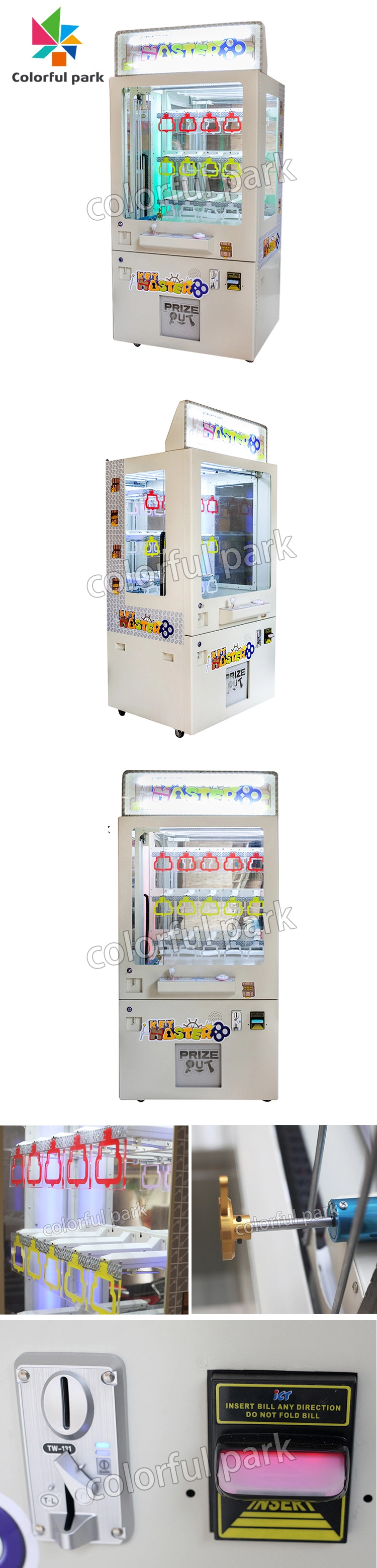Colorful Park Claw Machine Game Machine Key Master Game