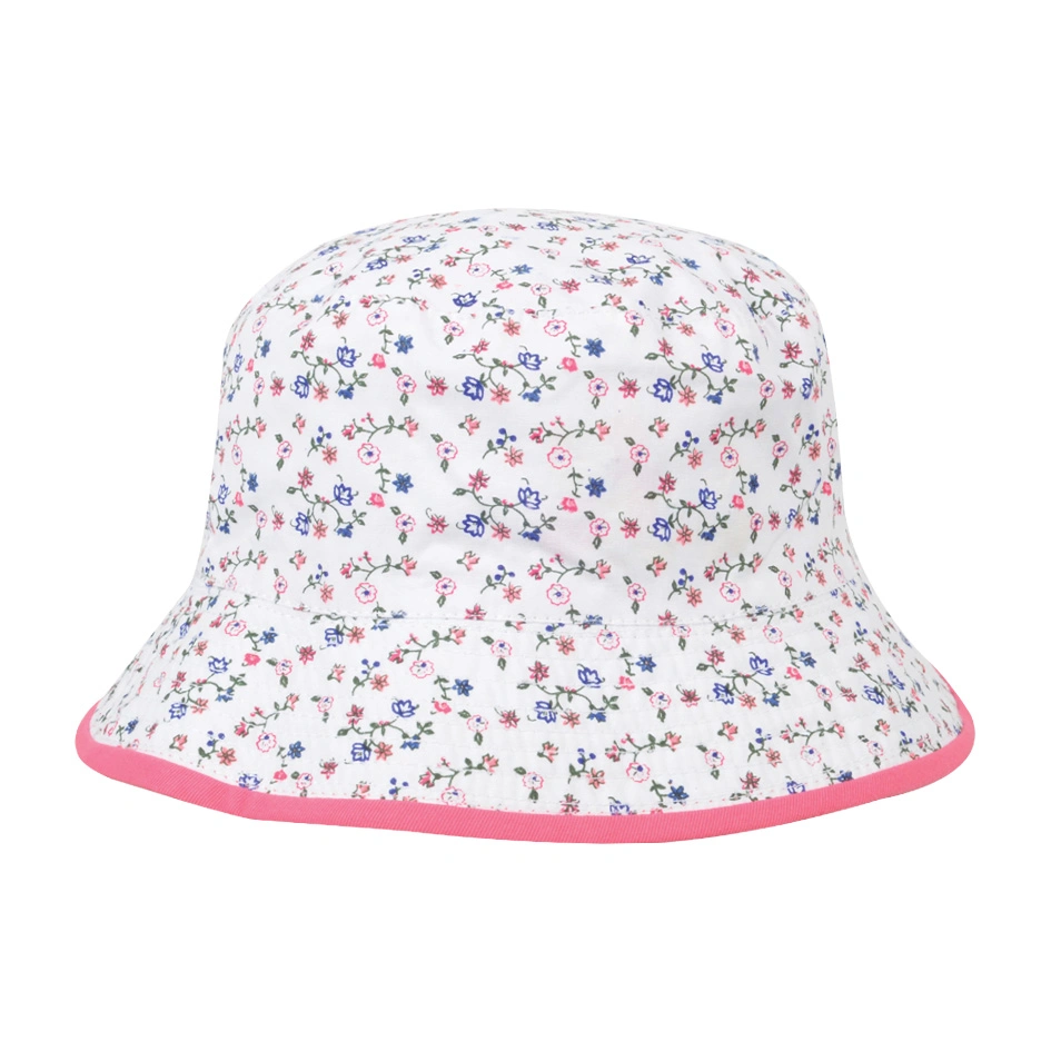 Cotton Twill Plain White Cotton Bucket Hat Bulk with Wide Short Brim Custom Design Logo