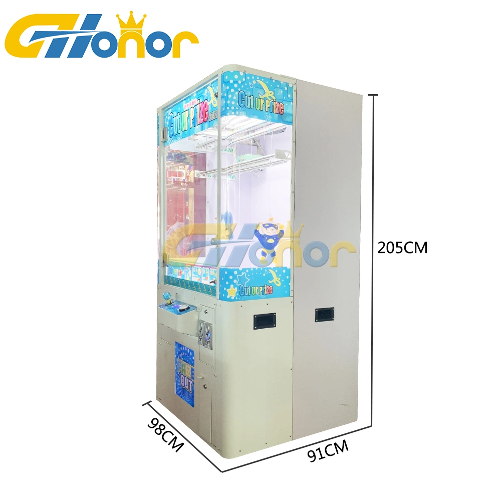 Shopping Mall Coin Operated Gift Vending Game Console Scissor Cut UR Prize Arcade Toy Claw Crane Machine Prize Vending Game Machine Arcade Game Machine