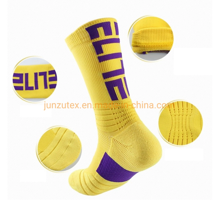 Athletic Sports Socks Cheap Factory Price New Design Elite Sport Basketball Crew Socks
