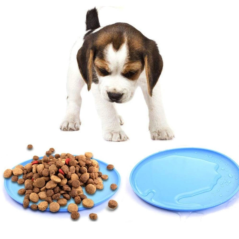 Custom Logo Soft Silicone Pet Flying Discs Puppy Training Dog Toys