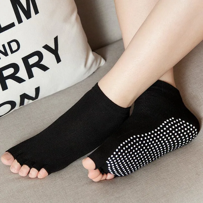 Five Finger Toe Yoga Non Anti Skid Slip Socks