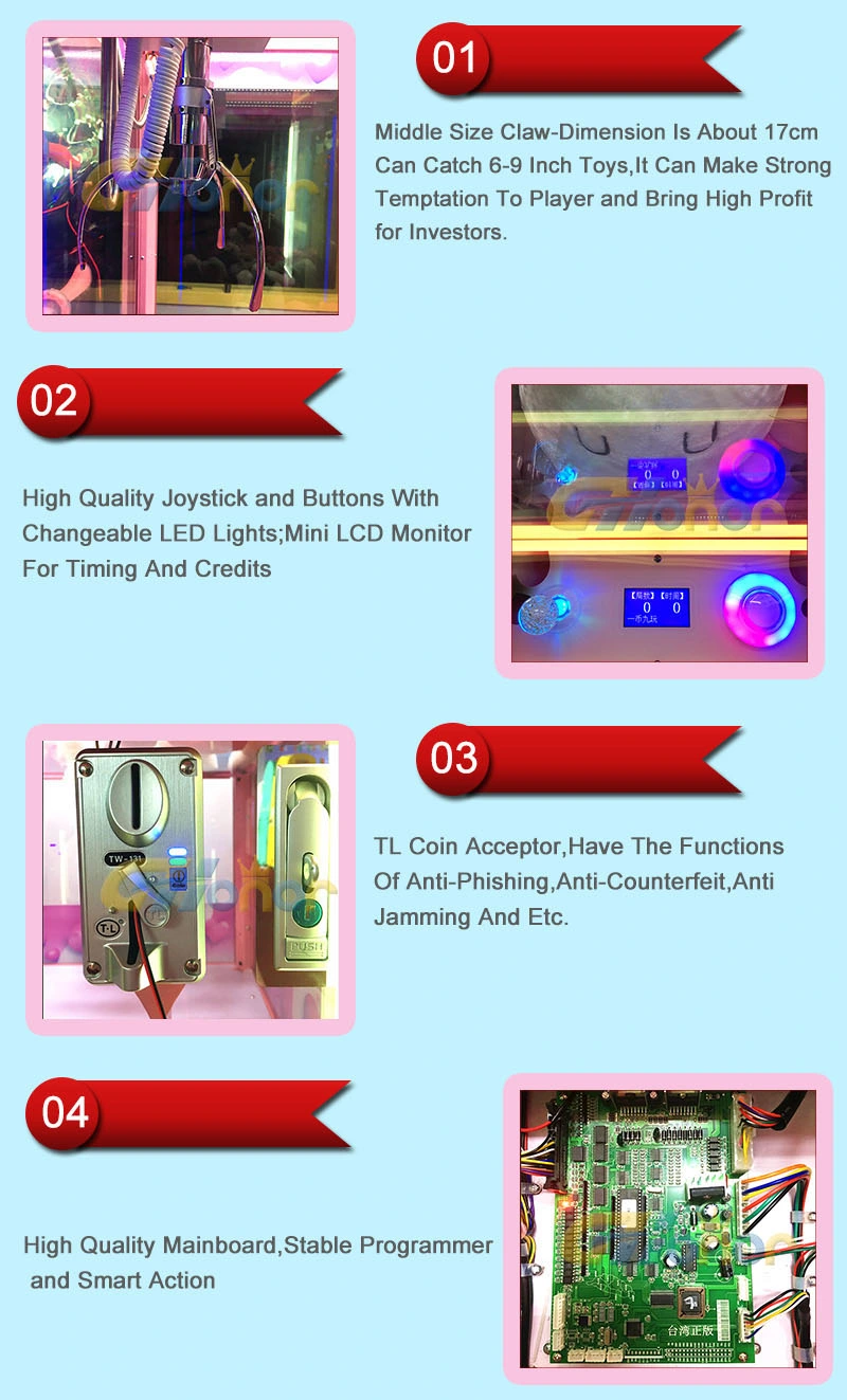 Electronic Arcade Scissor Cut Rope Game Arcade Prize Vending Game Arcade Coin Operated Catching Toy Game Machines Vending Machine Arcade Machine