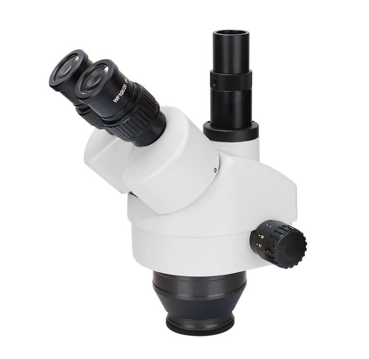 7X-90X Simul Focal Adjustment Trinocular Zoom Stereo Microscope Head (BM-400H)