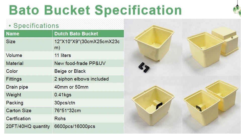 Water-Saving Fertilizer-Saving Double Dutch Bato Bucket Hydroponic Planting Pepper Cucumber System