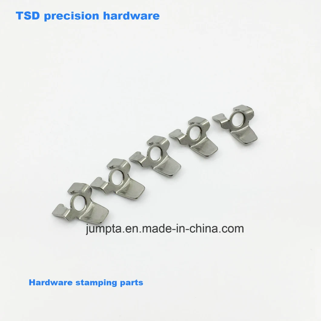 Custom Stamping Flat Stainless Steel Spring Clip, Stainless Steel Metal Clips, Stainless Steel Copper Crimp Terminal