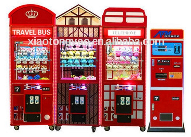 British Style Crane Machine Toy Claw Machine Vending Games Machine