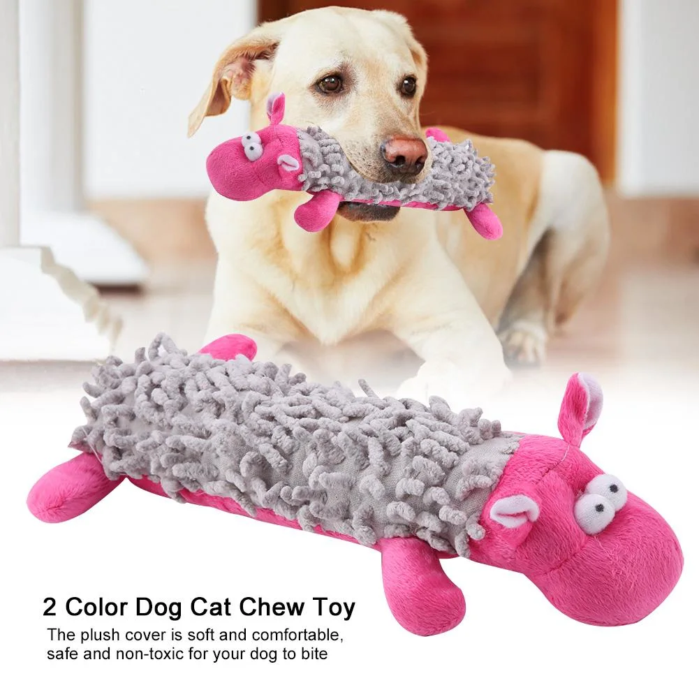 Durable Pet Cat Dog Puppy Chew Plush Sound Training Toy