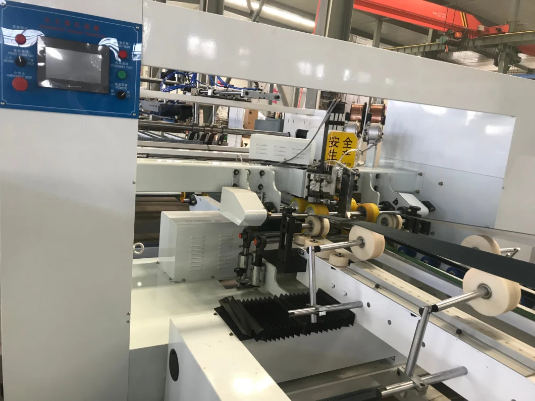 Automatic Stitcher & Fold Gluer Box Inline Machine; Folding Gluing Box Machine; Stitching Box Machine