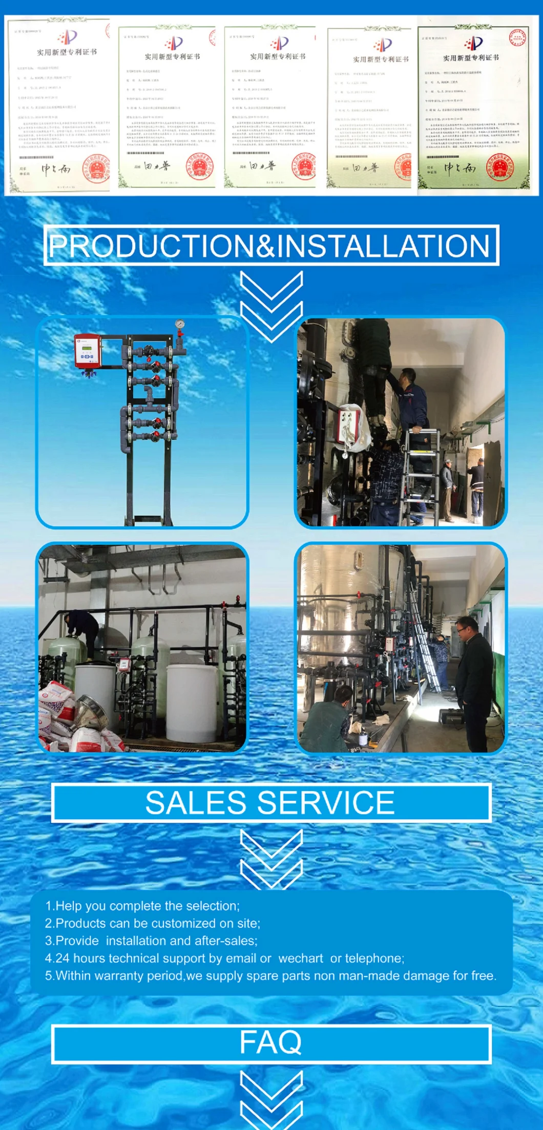Jkmatic Resin Exchange Water Softener Treatment Equipment with Multi Valves