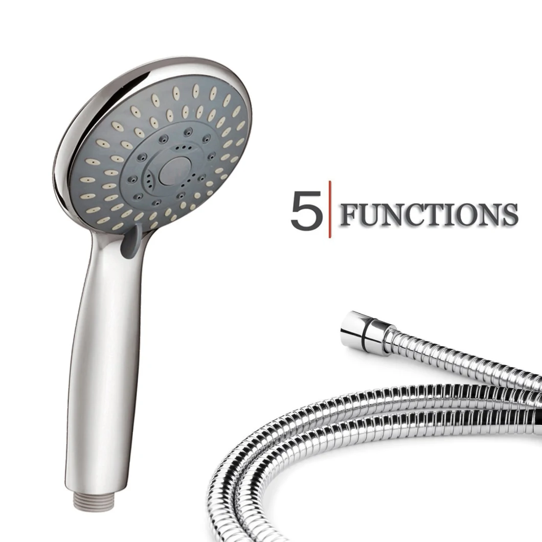 Custom Chromed Plastic Spray Massage Multi Functional Bathroom Shower Head