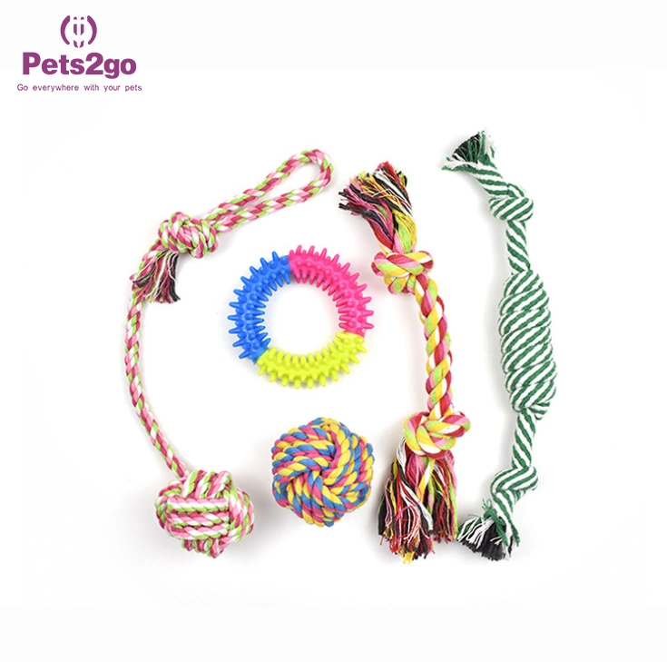 Pet Set Handmade Dog Molar Chew Cotton Rope Toy