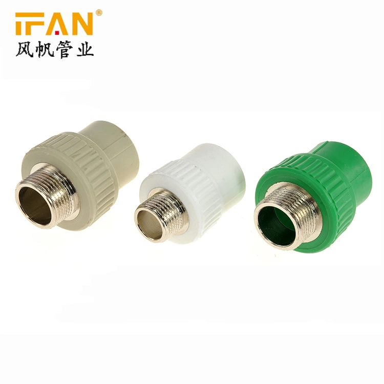 Wholesale Polyethylene Pipe Fittings PPR Brass Fitting Coupling Union Valve Pn25 PPR Pipe Fitting for Plumbing