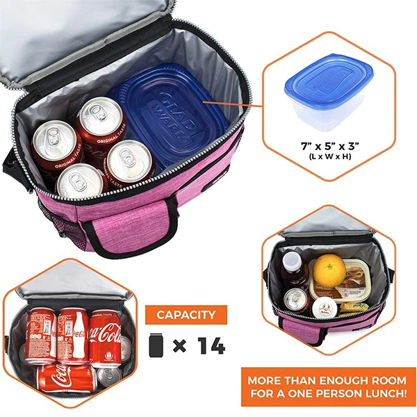 Insulated Lunch Bag for People Medium Leakproof Lunch Cooler Bag