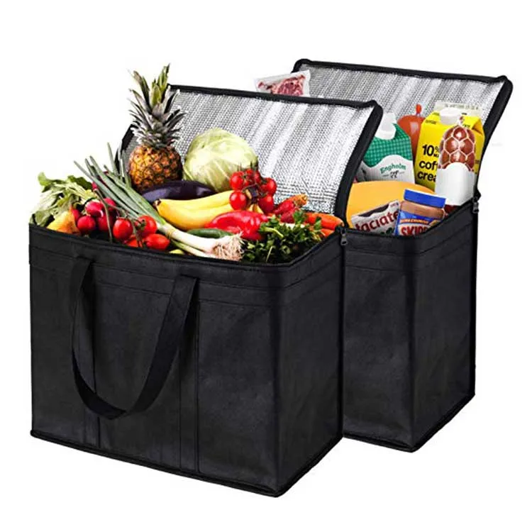 Custom Print Portable Non Woven Large Insulated Lunch Cooler Bag