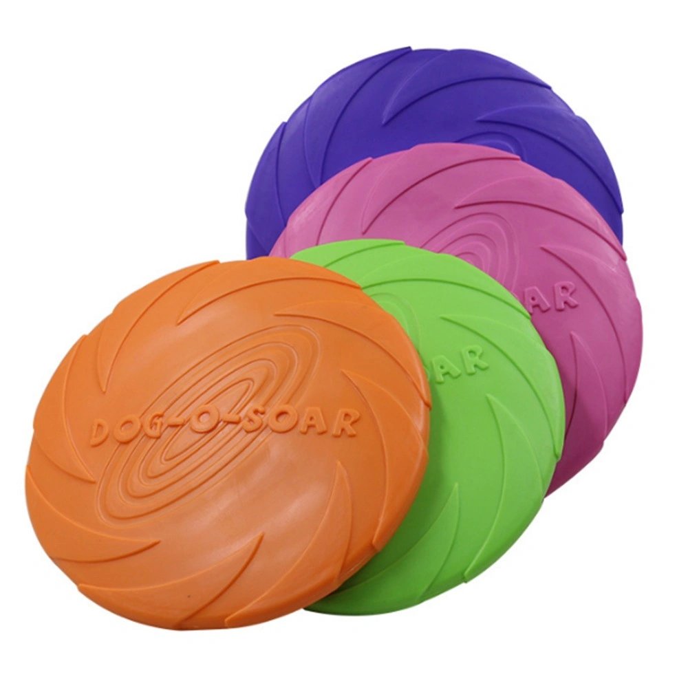 Funny Silicone Dog Flying Discs Resistant Chew Puppy Training Interactive Pet Products