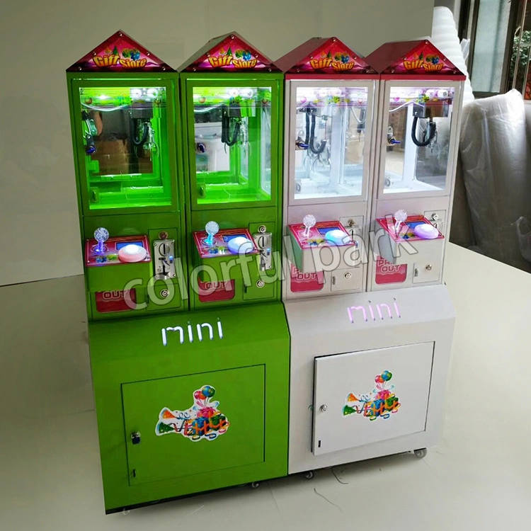 Colorful Park Coin Operated Mini Doll Toy Crane Claw Arcade Game for Game Center Machine