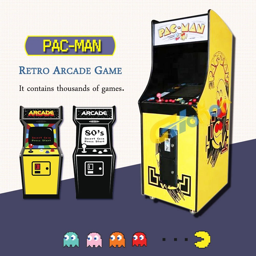 Retro Pacman Video Game Console Coin Operated Joystick Game Simulator Video Game Player Arcade Machine Arcade Game Machine for Game Center