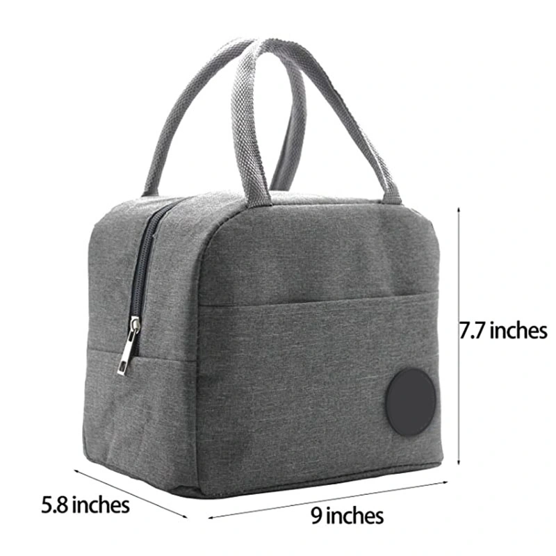 Insulated Lunch Bag Lunch Box Organizer Leakproof Meal Prep Lunch Tote Bag Cooler Bag with Zipper Closure for Women Men Work School Picnic Hiking Beach