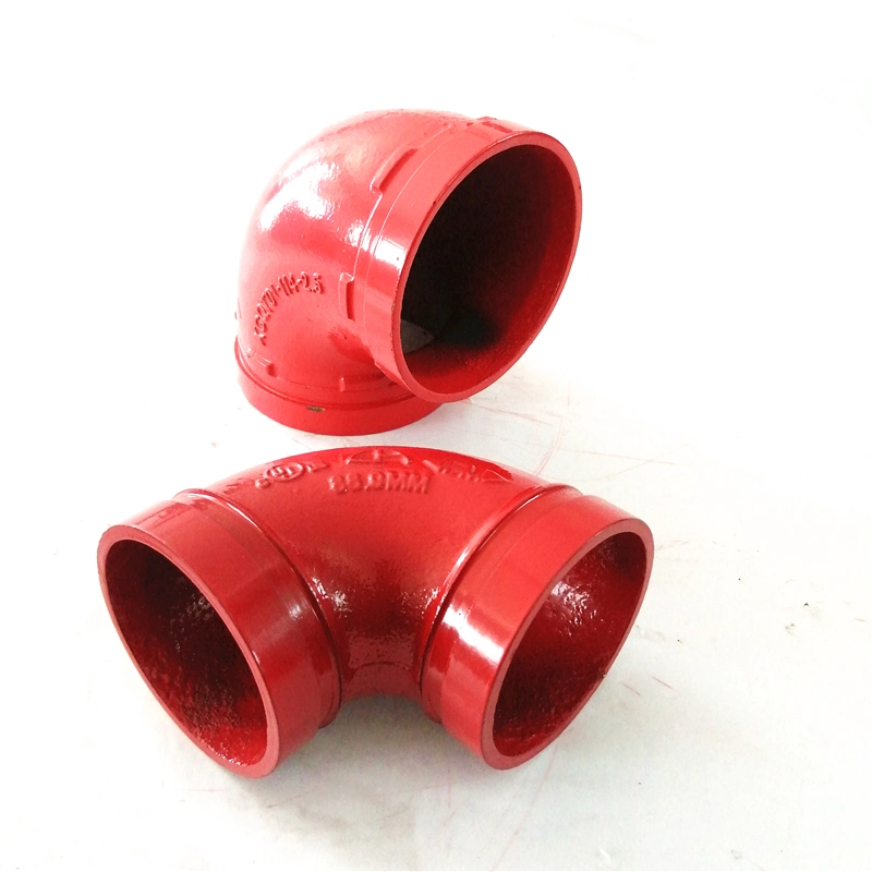 Ductile Iron Grooved-End Pipe Fittings Elbows with FM UL