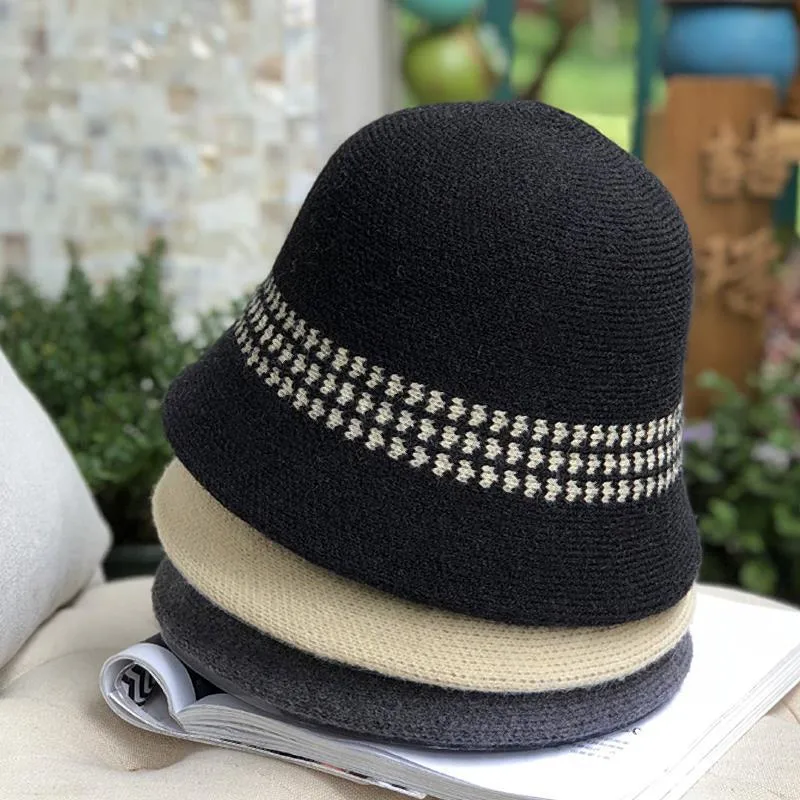 High Quality Double Brim Custom Logo Winter Hat Bucket Hat
