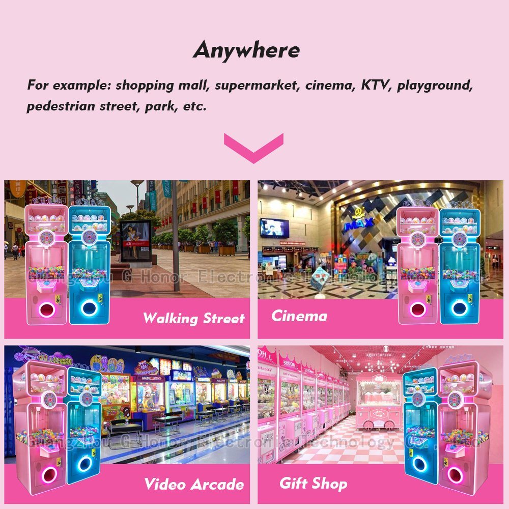 Best Quality Arcade Prize Vending Game Coin Operated Capsule Toys Game Console Gashapon Game Machine Arcade Capsule Vending Game Machine for Indoor