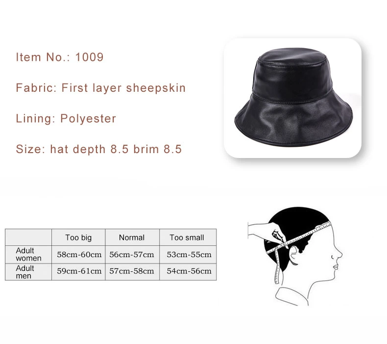 Black Sheepskin Fisherman Hat Female Sun Visor Hat Bucket Hat Sunscreen Cover Face Big Brim Cap