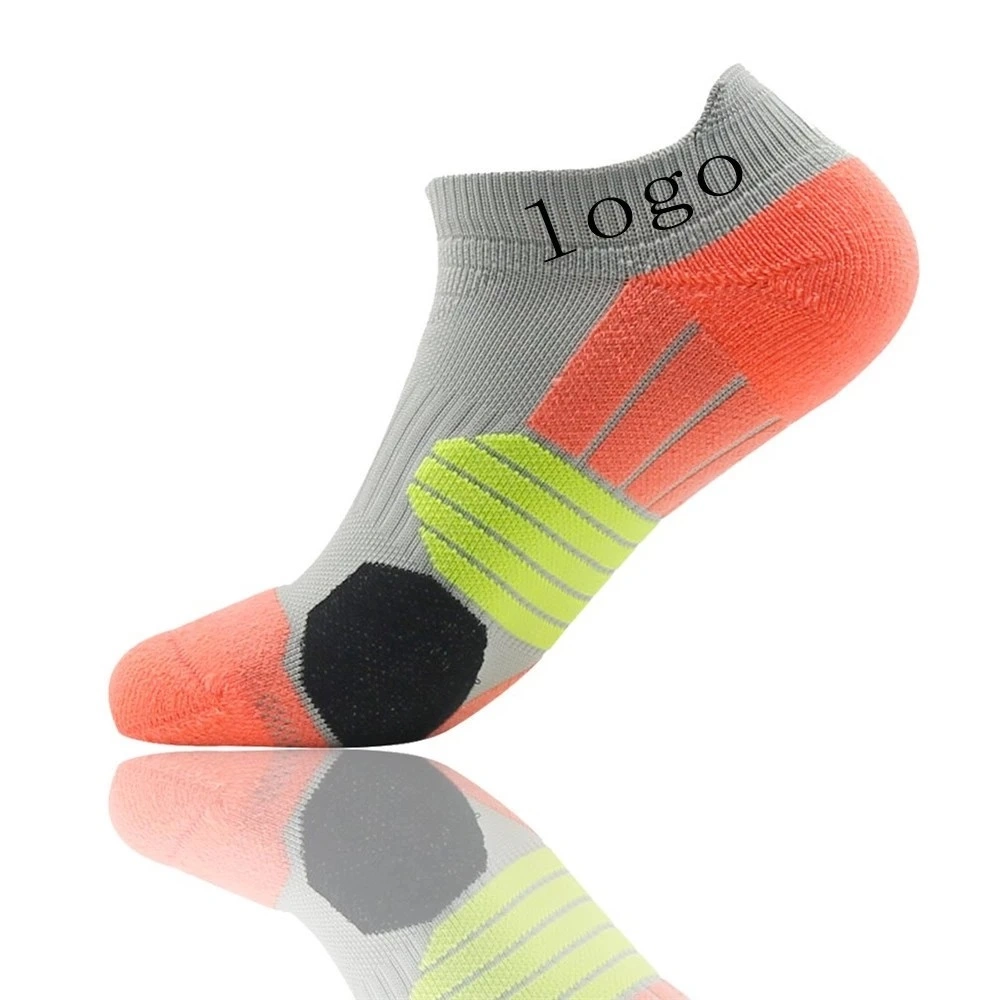 Men Low Cut Socks Custom Logo Colorful Patterned Nylon Ankle Sports Socks
