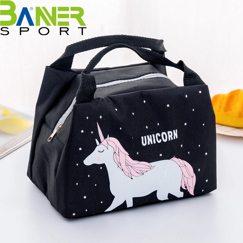 Cute Animal Cat Thermal Lunch Bag for Women Kid Men
