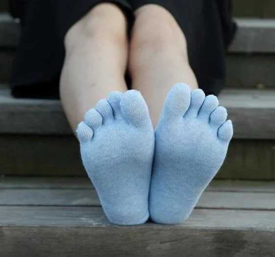 Women's Socks Cotton Sports Five Finger Socks Toe Ankle Socks
