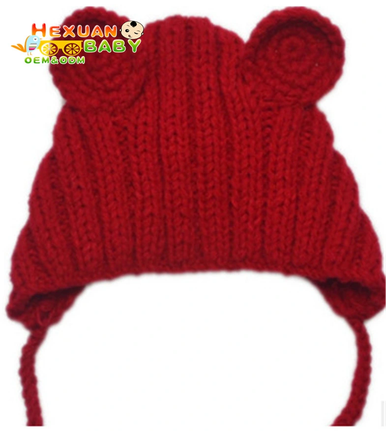 Kids Winter Hats Ears Girls Boys Children Warm Hats Baby Knitted Cute Hat for Girl Boy