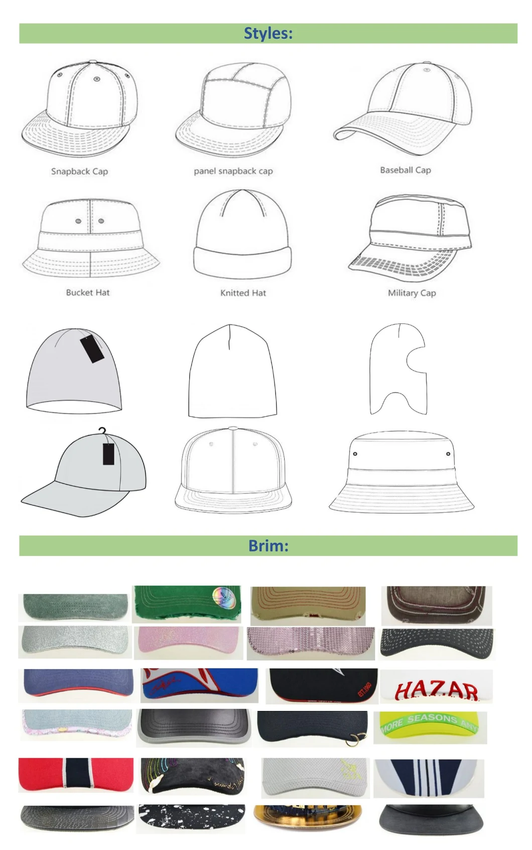 BSCI Contrast Color Kids Hat 3D Embroidery Golf Baseball Cap