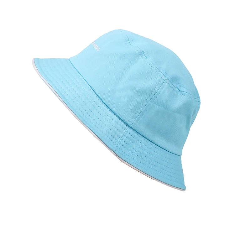 100% Cotton Bucket Hat Custom Embroidery Logo