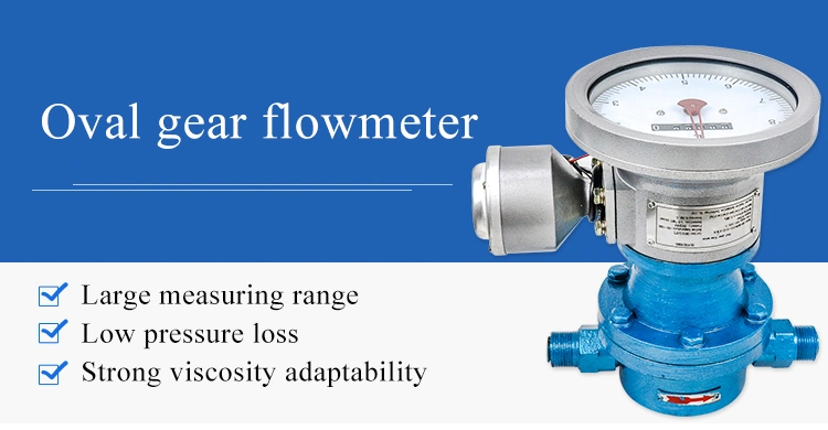 High Viscosity High Accuracy Flow Meter Stainless Steel Oval Gear Flow Meter with Digital Display