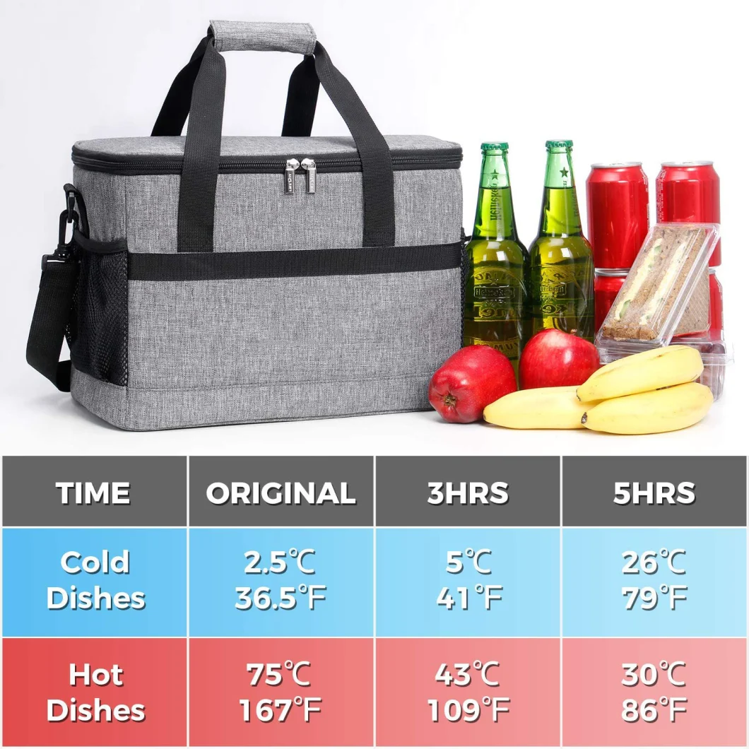 Soft-Sided Collapsible Cooler Bag Lunch Bag, Insulated Picnic Bag