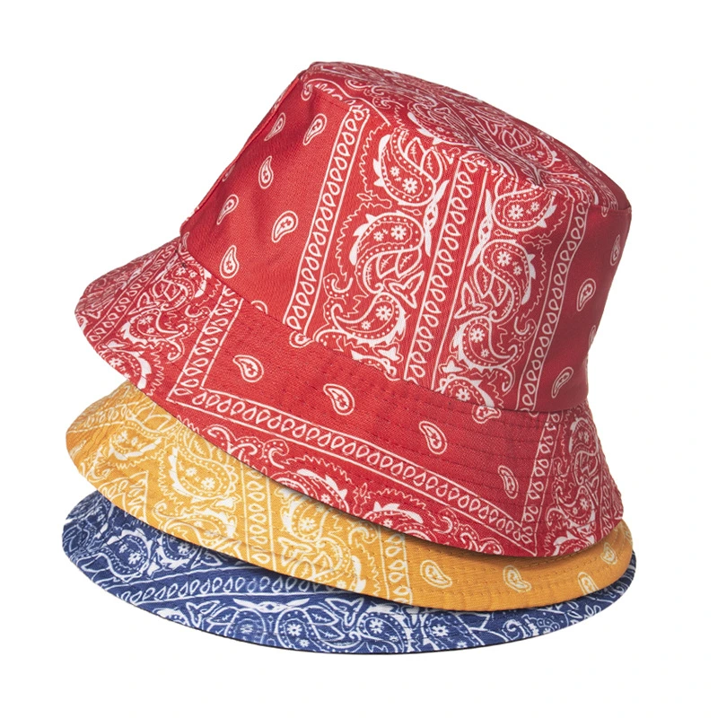 European and American Style Cashew Print Fisherman Hat Bucket Cap