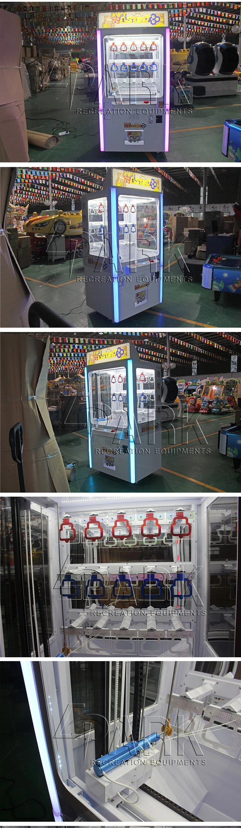 Key Master (15 Lots) Cut Prize Game Machine Crane Claw Vending Machine for Sale