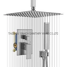 Brass Long and Flat Handle Shower 30X10X214mm Hb3010A