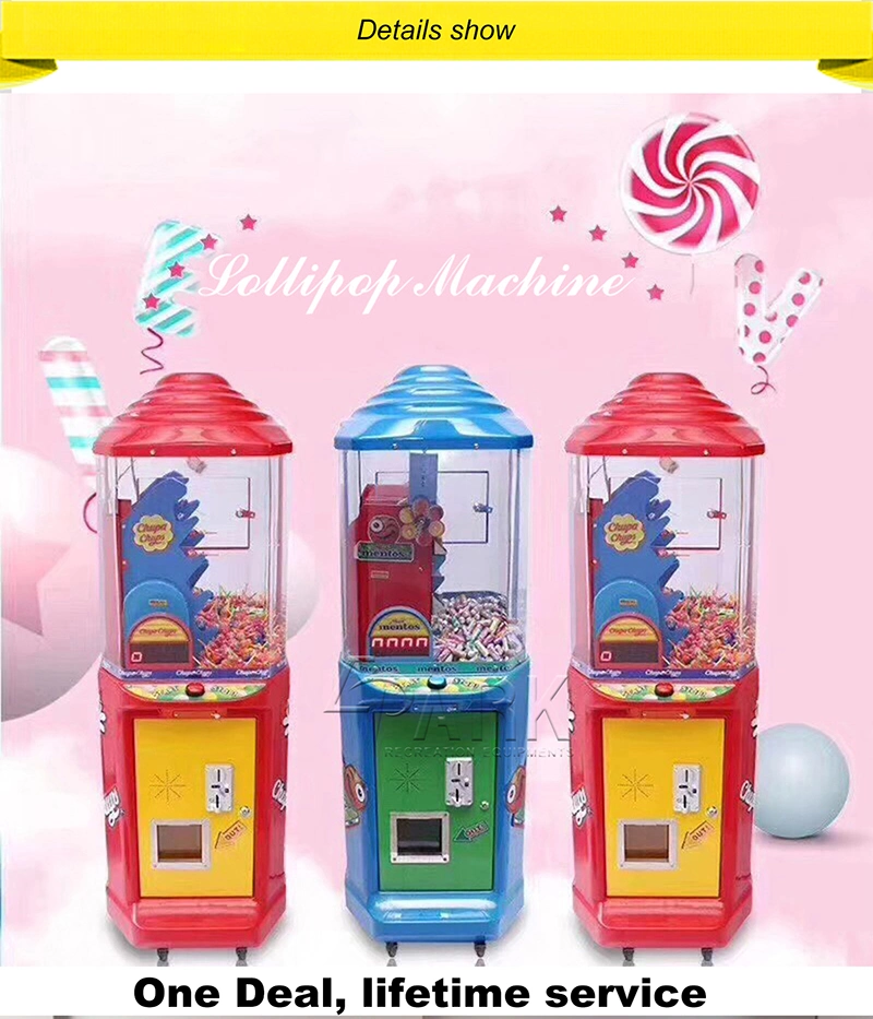 Lollipop Machine Coin Pusher Game Machine Video Entertainment Equipment for Sale