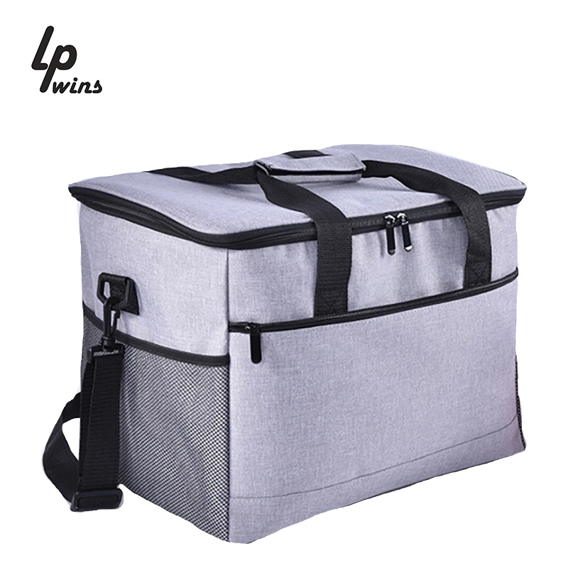 New Fashion Portable Oxford Fabric Double Deck Adult Lunch Bag Thermal Picnic Cooler Bag