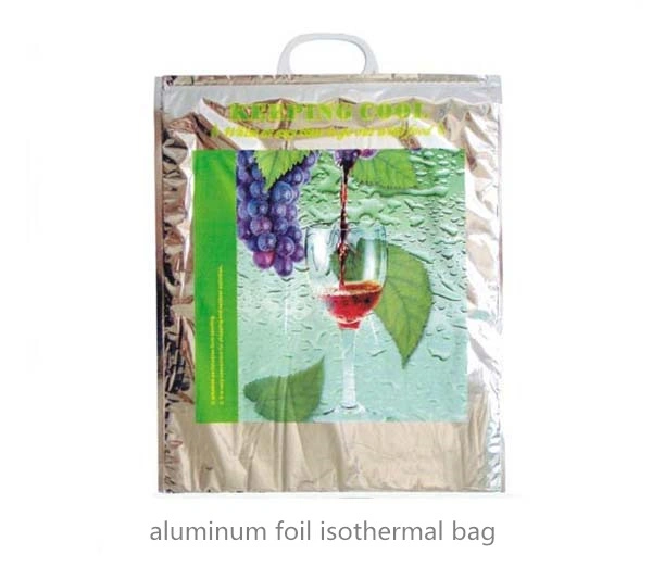 Non Woven Cooler Bag with Woven Handle Shopping Lunch Picnic Cooler Bag