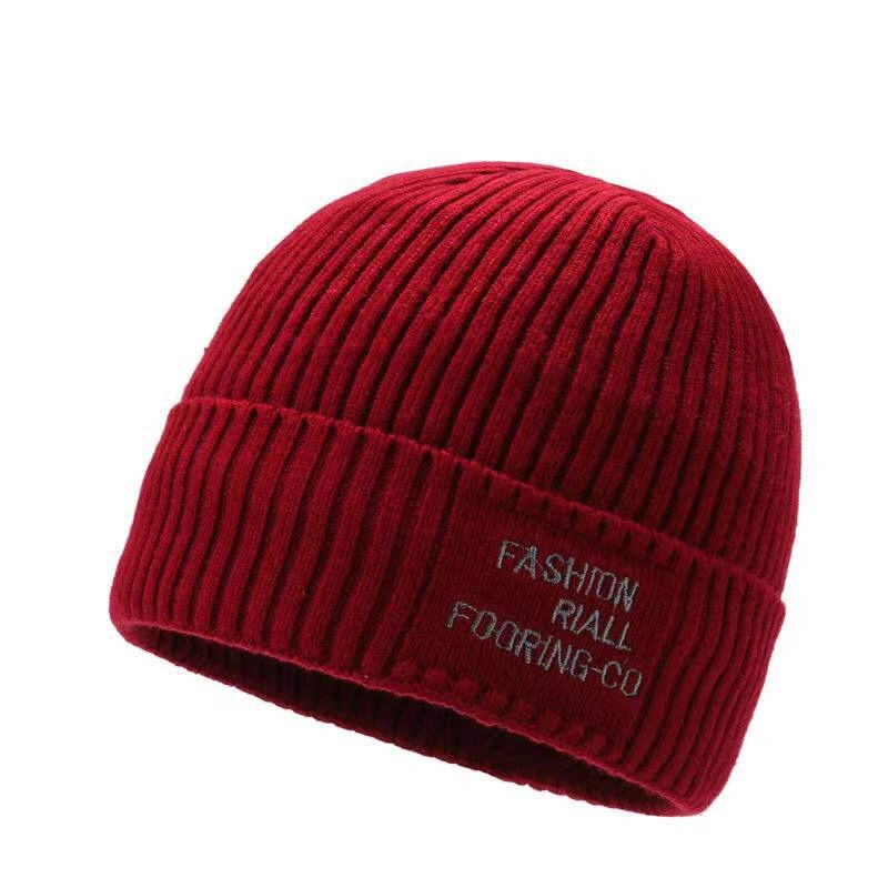 Knitted Hat with Unisex Fashion Design Cotton Logo Winter Hat Beanie Cap